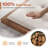 Behka King Solid Wood Platform Bed with Upholstered Tufted Headboard, Walnut-1772858303-1772858300