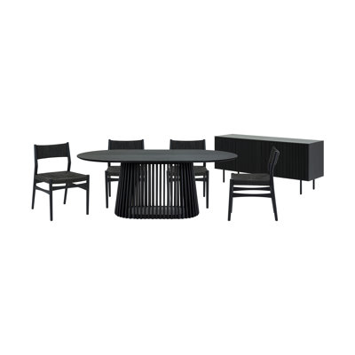 Ensemble de salle à manger ovale Buffolino L 79 po x l 43 po