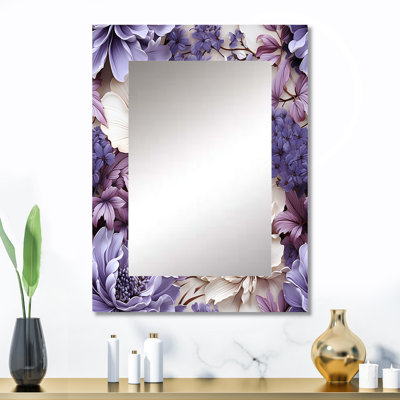 Hudson Coastal Victorian Tranquility Victorian Motif - miroir mural floral