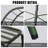 Spacious Patio Lounge Chairs, Steel Rattan Boho Egg Seat For Patio Home