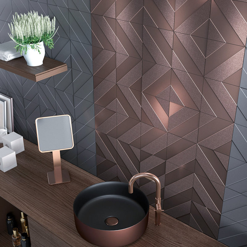 Premium 4 Luce 6" X 6" Porcelain Tile, Black