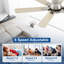 Ventilateur de plafond encastré en nickel brossé de 52 po Trerise-973154037-973154039