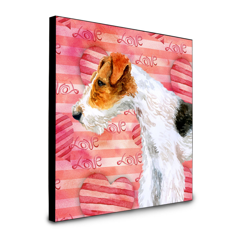 Durflinger Animals Artwork Wall Panel, Fox Terrier