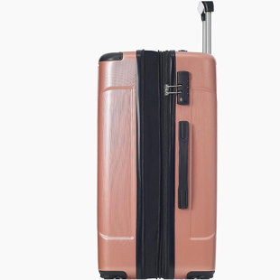 Valise rigide, valise légère et résistante en ABS avec doubles roues, extensible jusqu'à 71 cm (28 pouces) pour les voyages enregistrés.