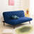 Jolee 70.4" Mid Century Modern Velvet Armless Convertible Futon, Twin Size-1439845802