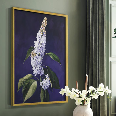 Série FLORAL CCxxviii - reproduction encadrée de qualité supérieure - prête à être accrochée - aucun clou requis