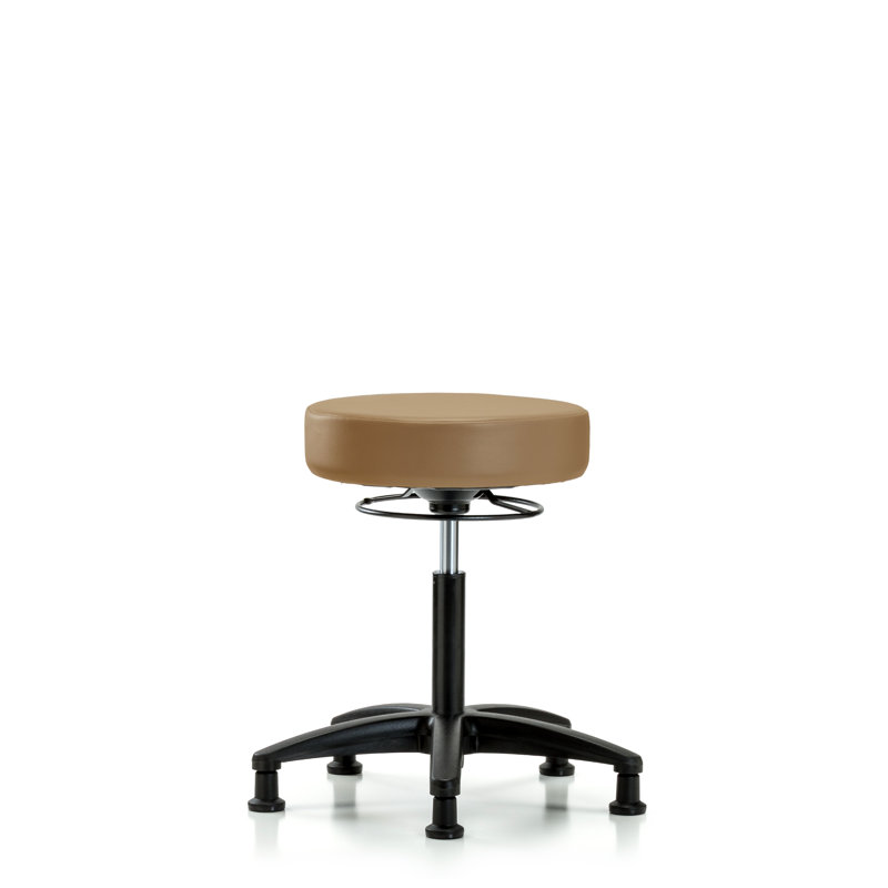 Phoebe Adjustable Height Lab Stool, Glides, Taupe