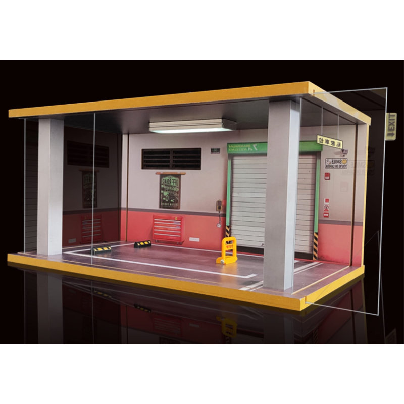 Acrylic Display Case for 1/18 Diecast Cars & 1/12 Scale Motorcycles with LED Lighting