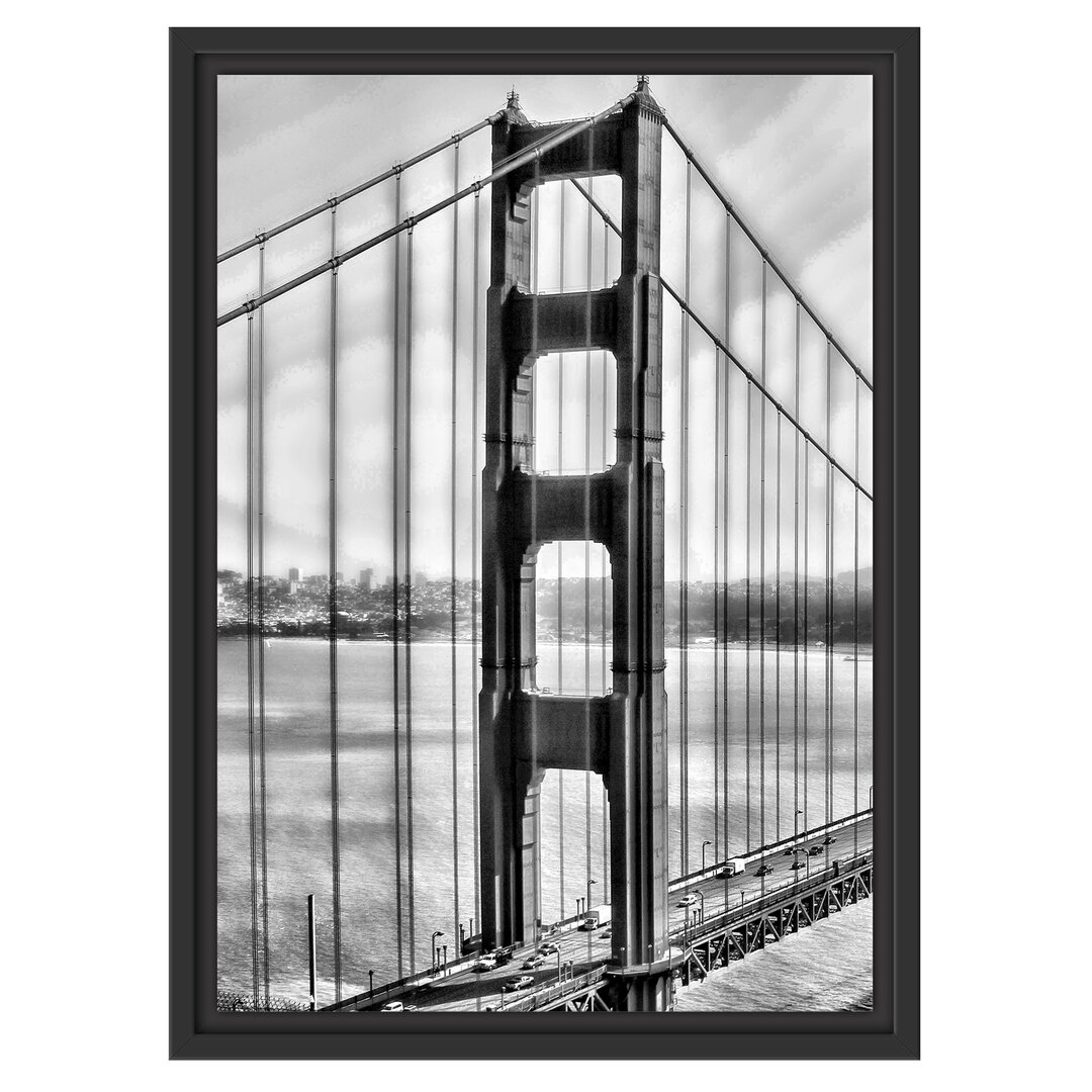 Gerahmtes Wandbild Golden Gate Bridge, San Francisco