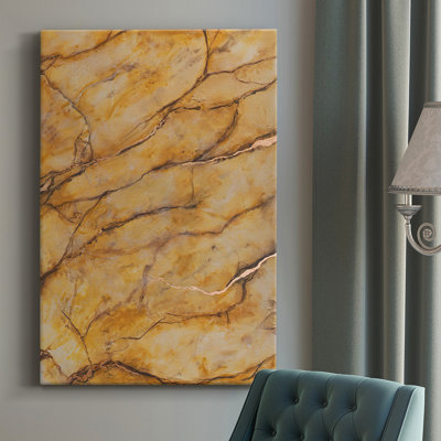 " Yellow Marble II " Painting Print