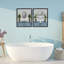 Ensemble de cadre flottant 2 pièces Bathroom's Restful Wash, design par Marcus Prime-1491633968-1491633972