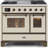 ILVE Majestic II Series 40 inch Dual Fuel Range with 6 Sealed Burners, Griddle (Glass Door)-48279895-48279865