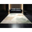 Tapis beige doux et moelleux à motif géométrique minimaliste Temaraia-1405410243