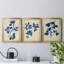 Indigo Leaf Study IV - Ensemble de 3 peintures sur toile encadrées-1576250597-1576250587