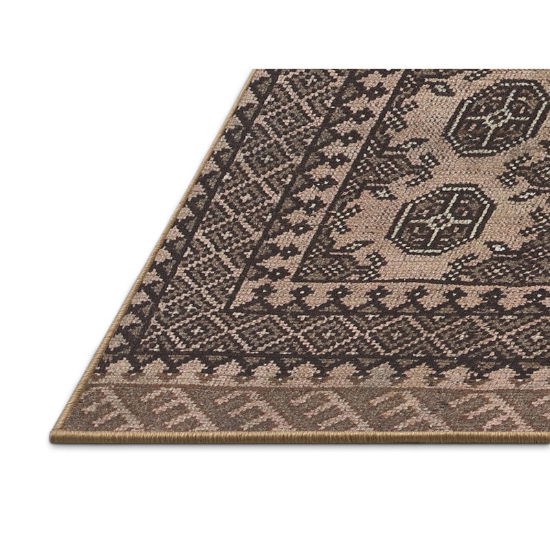 Tapis brun Southwestern, Rectangle 5 pi x 7 pi
