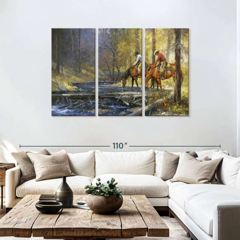 Lelar Cold Water And Falling Leaves, 48" H x 74" W