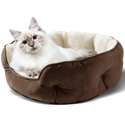 Small Dog Bed For Small Dogs, Cat Beds For Indoor Cats, Extra Soft With Anti-Slip & Water-Resistant Oxford Bottom