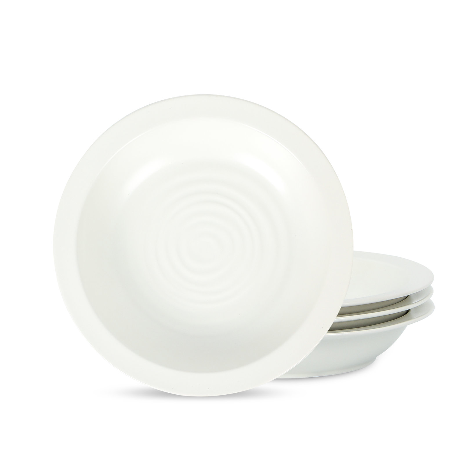 Orbit Stoneware Pasta Bowl, White