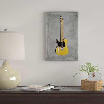 Fender Telecaster 52' Graphic Art on Wrapped Canvas -  East Urban Home, 8D819C35A6AB434290CA56A0438E42BE