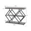 Table d'entrée de 39 pouces - Console étroite à 3 niveaux avec rangement ouvert, pieds réglables, structure en métal en forme de losange, table d'appoint industrielle pour vestibule, vestibule, couloir-59233319