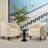Accent Barrel Chair Boucle Club Chair Furry Sherpa Armchair Suitable for Living Room Bedroom-2132084336