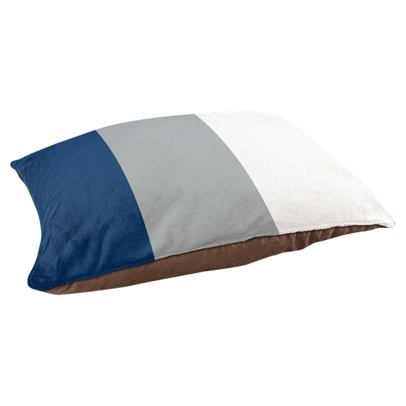 Coussin Minnesota, Très grand (l 50 po x P 40 po x H 17 po), Bleu baseball San Diego / gris clair / blanc