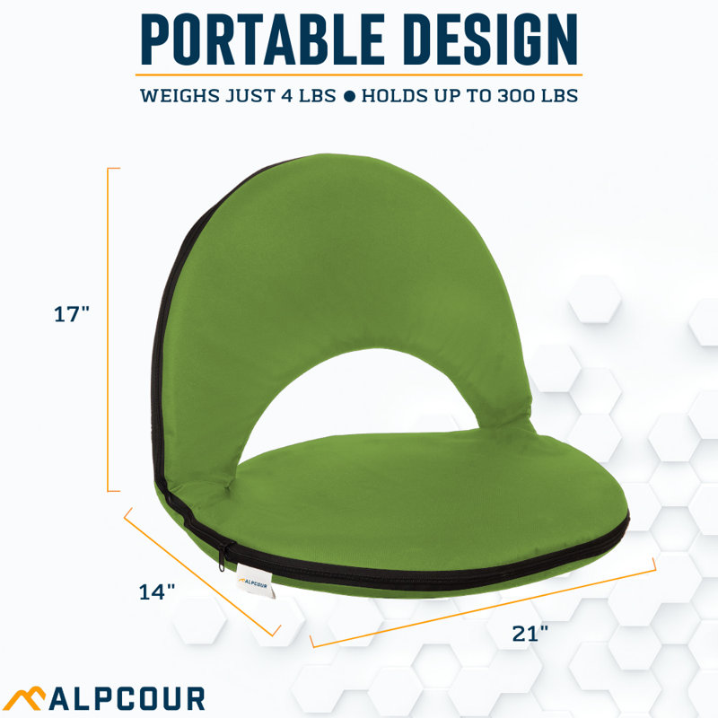 Demos Folding Stadium Seat, Lime