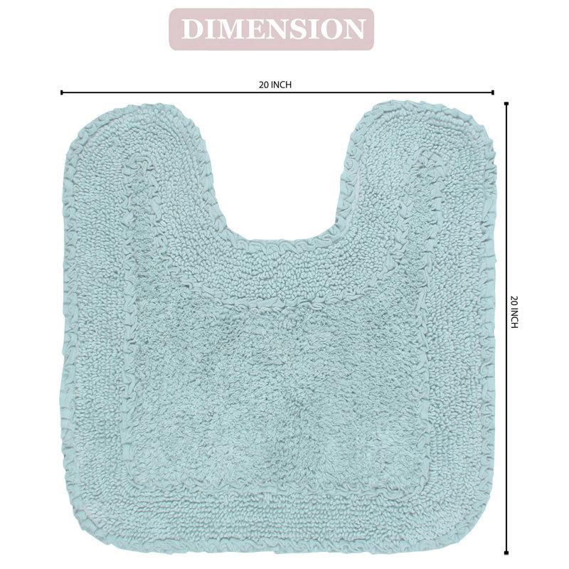 Non-Slip Contour Mat, Sky Blue