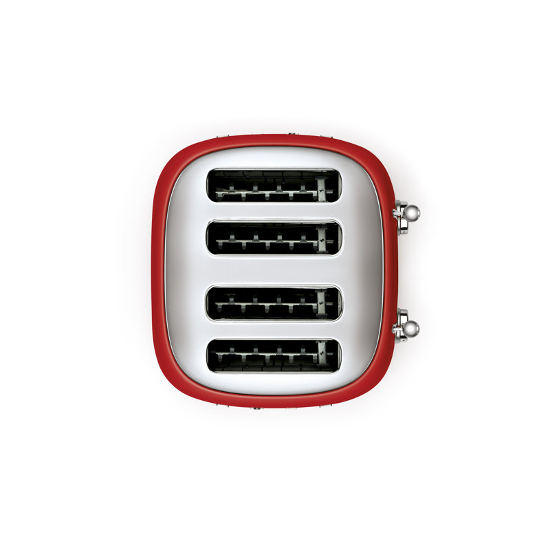 SMEG 50's Retro Style 4x4 Toaster, Red