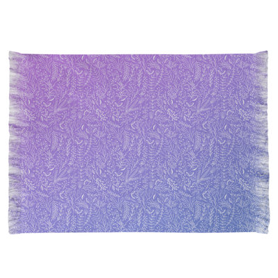 Tapis bleu/violet floral dégradé ditsy Mcguigan