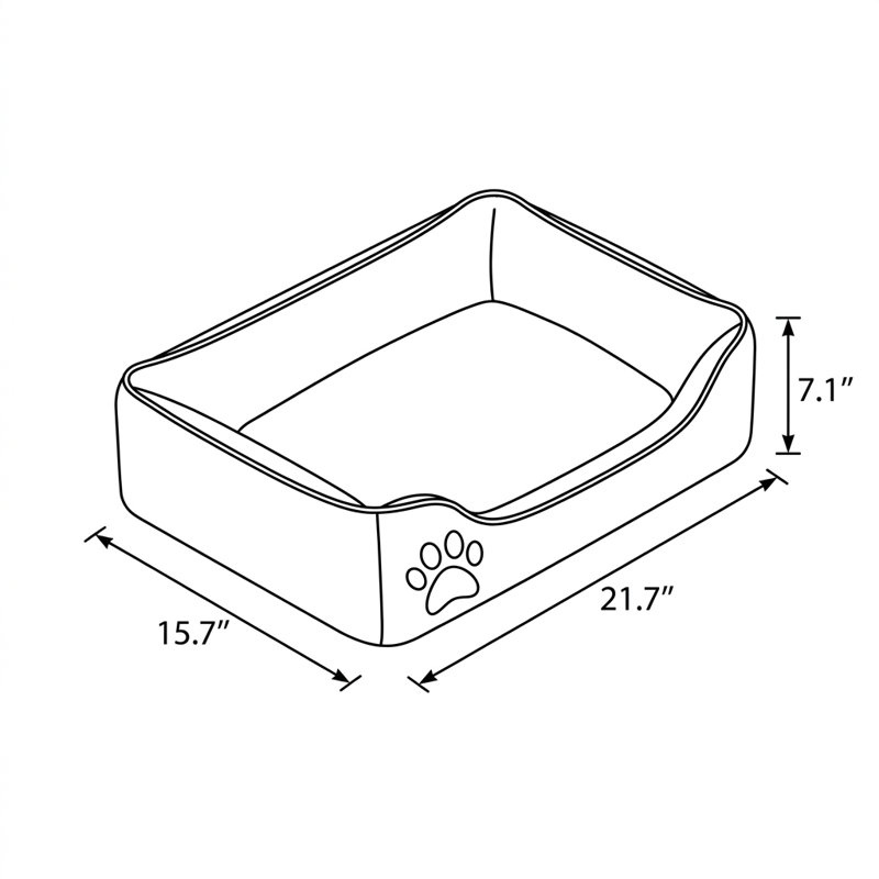 Lit pour chat ComfyNest, Brun / Beige
