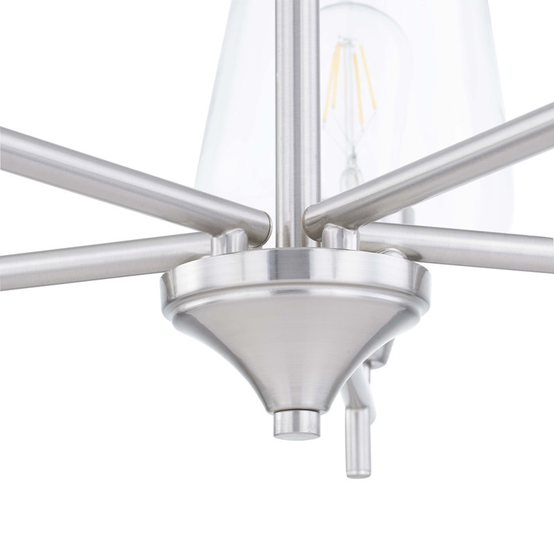 Meredith Chandelier, Brushed Nickel
