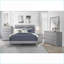 Table de chevet 2 tiroirs gris traditionnel-785630414