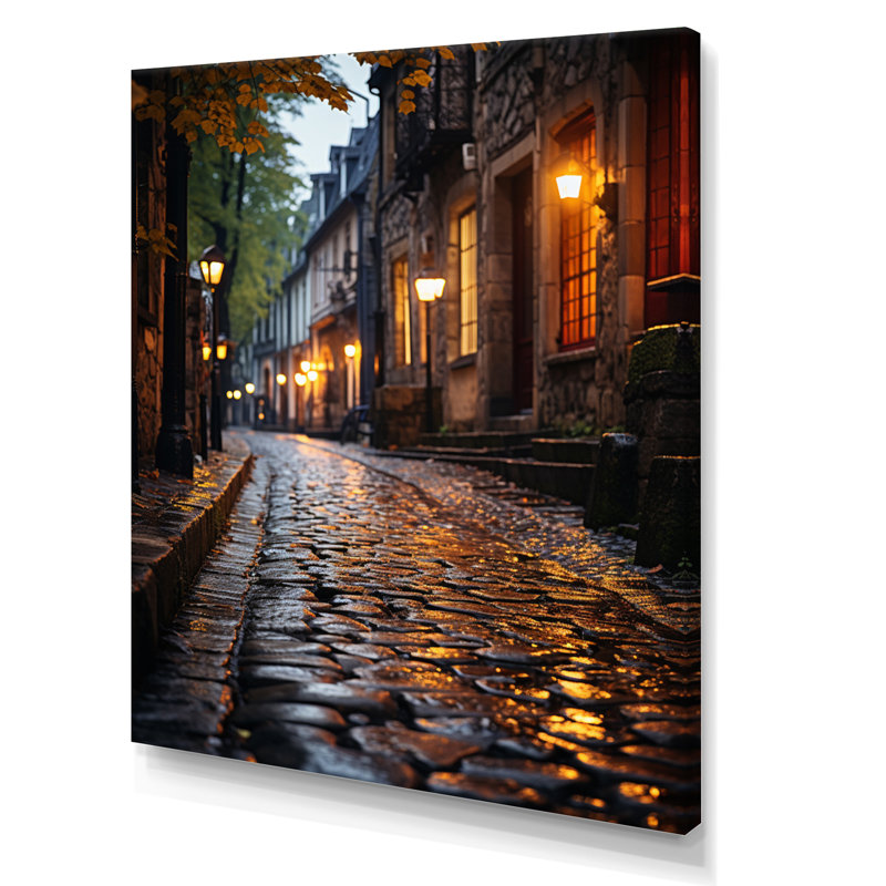 Krishil France, charmants pavés, impression sur toile, H 32 po x l 16 po x P 1 po, Toile tendue