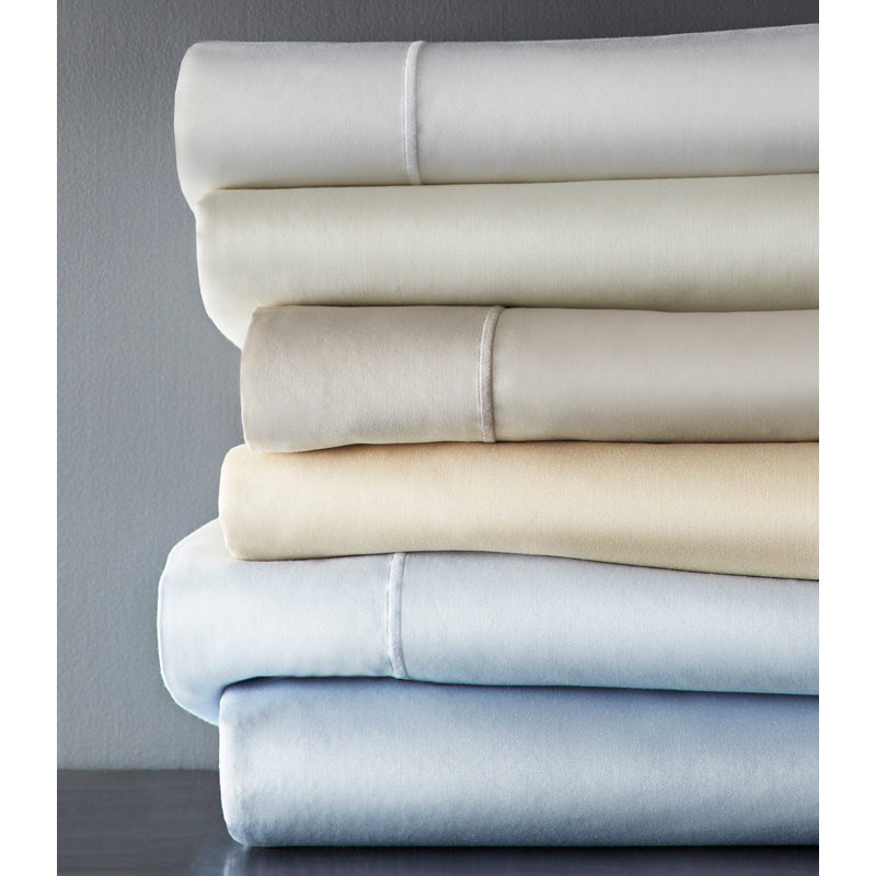 Soprano Egyptian Quality 100% Cotton Flat Sheet, Full/Queen Flat Sheet, Ivory