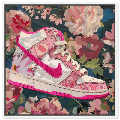 Floral Fabric Sneaker Canvas Urban Art Prints by Notoriart