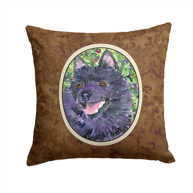Coussin décoratif intérieur/extérieur schipperke