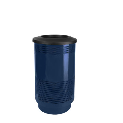 Poubelle 35 gallons en métal perforé Stadium Series