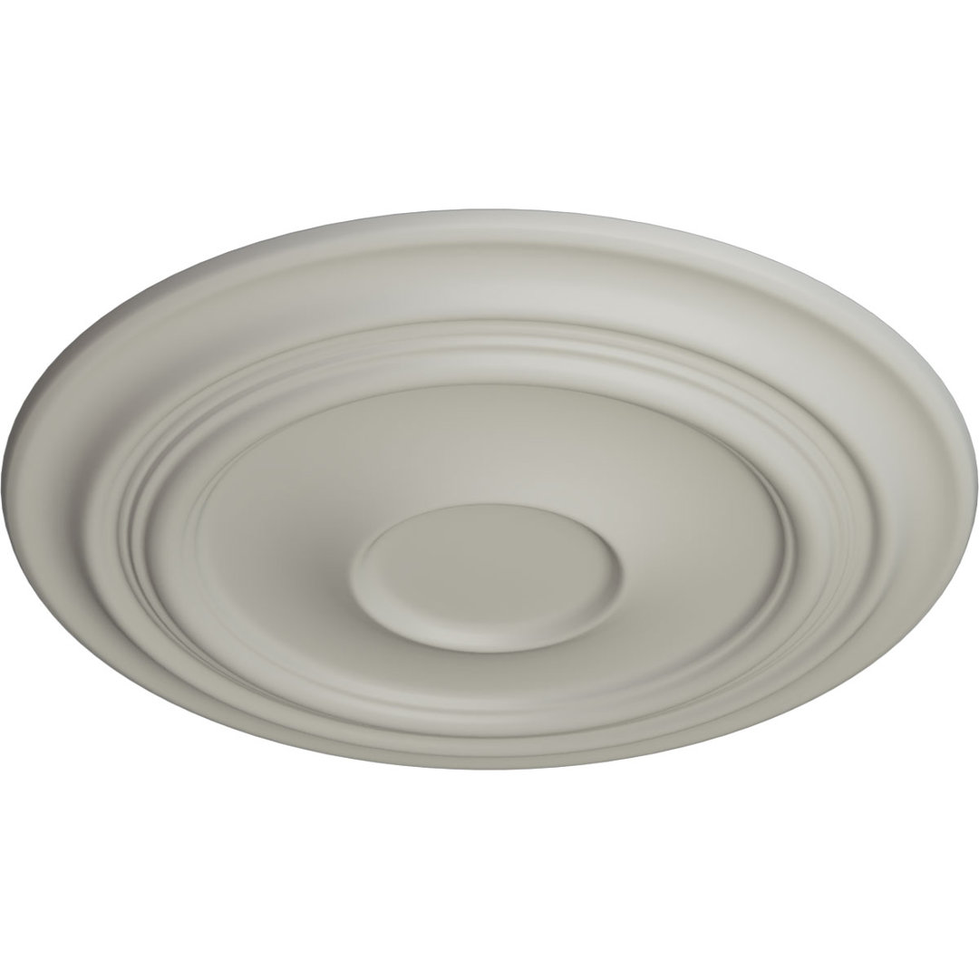 Endurathane Traditional Ceiling Medallion, 24 3/8"OD x 1 1/2"P (Fits Canopies up to 5 1/2") Ekena Millwork
