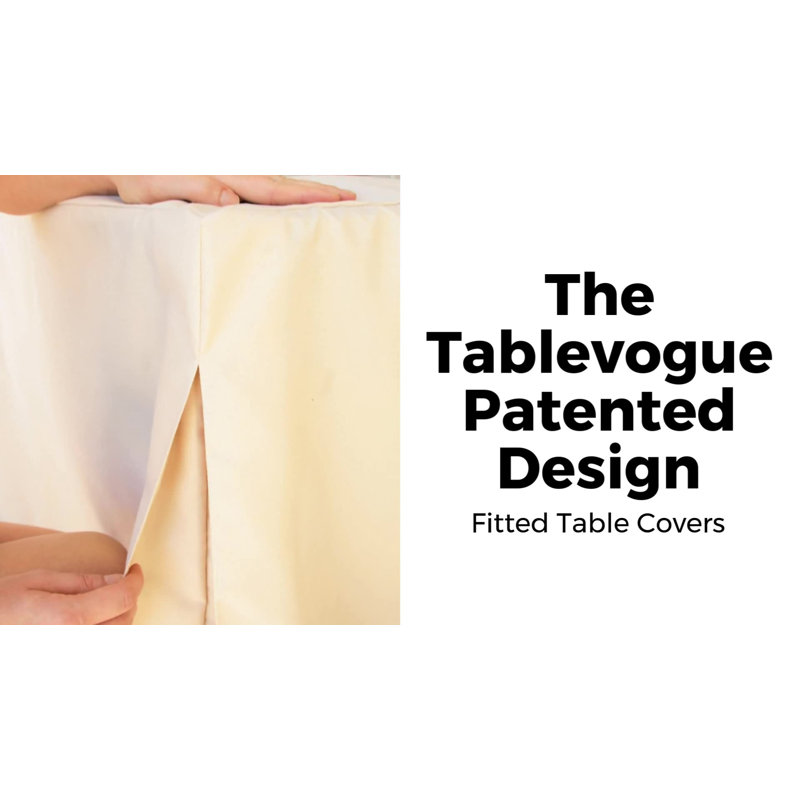 Pistachio Green 30-Inch Round Fitted Fabric Table Cover