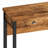 3-Drawer Long Dining Table Set with Power Outlets, Bar Kitchen Table Set with Circular PU Stools, Easy Assemble,Brown