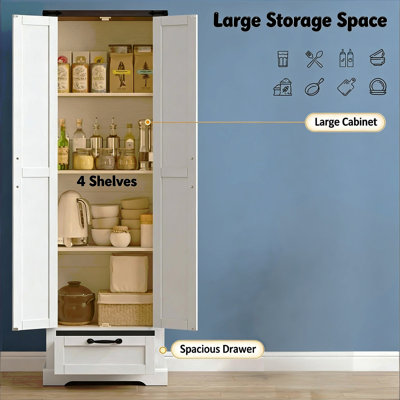 Armoire de rangement pour salon élégant, armoire de rangement pour cuisine, armoire pour garde-manger