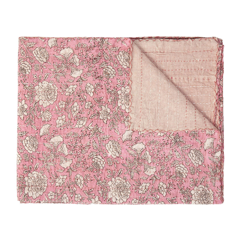 Kantha Knitted Throw Blanket
