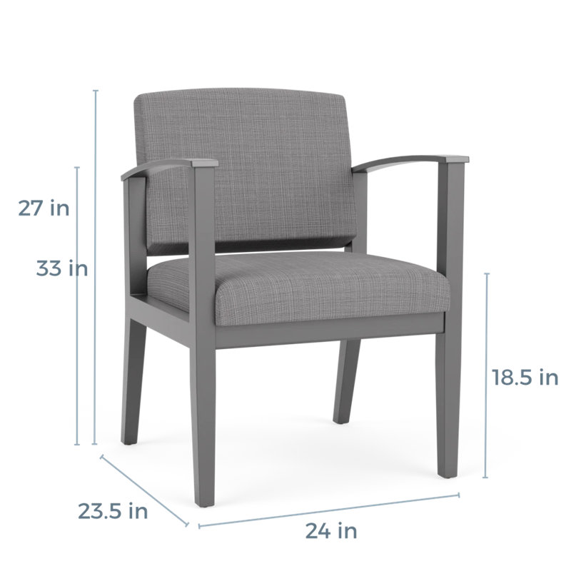 Table de bout en bois Amherst, Étain, Gris chambray