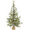  Fraser Fir Look Artificial Christmas Tree with LED Lights and Burlap Base