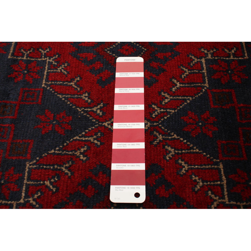 Tapis unique en laine noué à la main 6 pi x 9 pi 3 po nouvel âge Almut