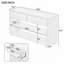 Commode 2 tiroirs avec tablettes-1846483748