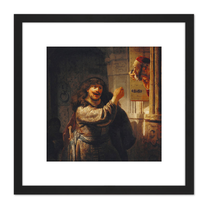 Rembrandt Samson Threatened His Father In Law by Rembrandt - Single Picture Frame Painting