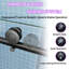 Cabine de douche coulissante en coin sans cadre, 112-122 cm L x 86 cm P x 183 cm H, verre trempé 8 mm, noir mat