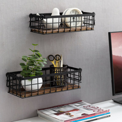 2 Piece Wall Storage Organiser Set